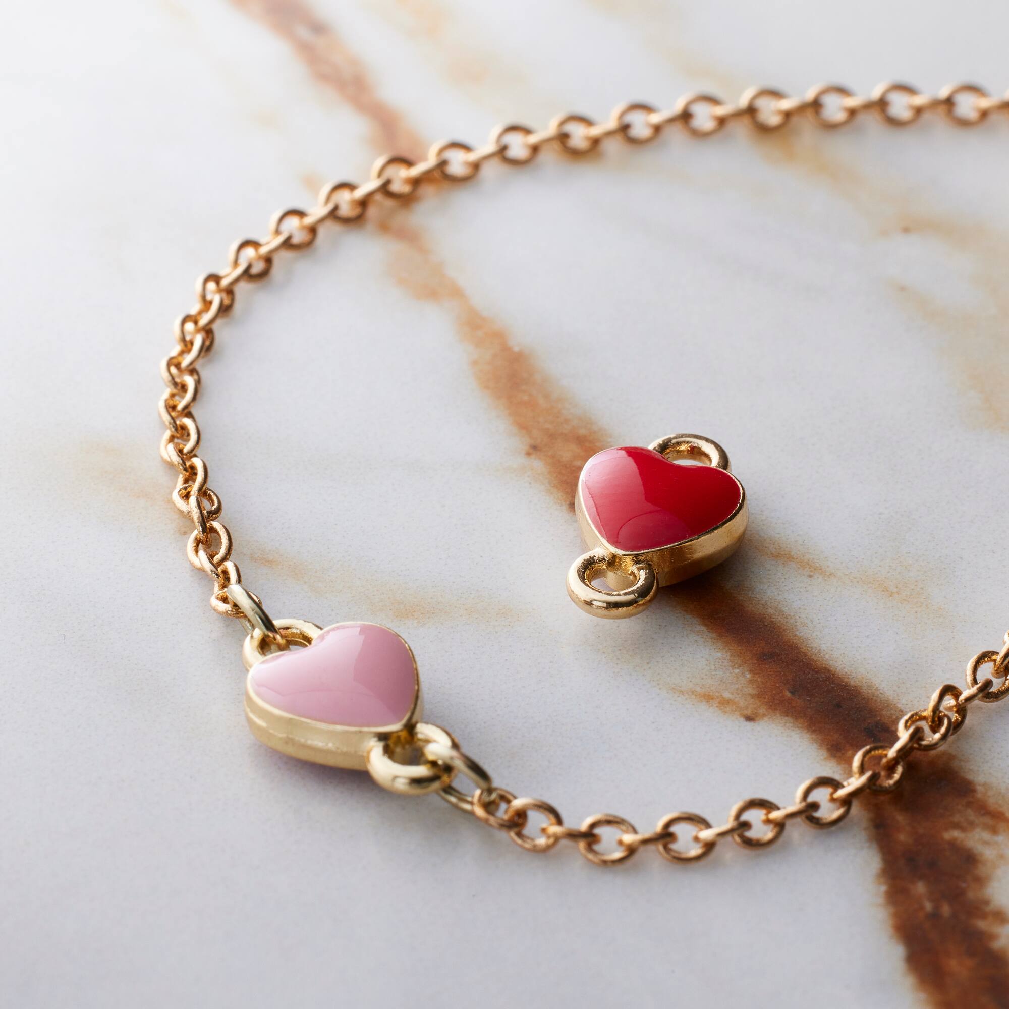 13mm Heart Gold Connectors, 2ct. by Bead Landing™